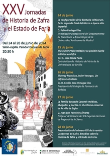 Las Jornadas de Historia de Zafra y el Estado de Feria, que hoy comienzan, cumplen su XXV aniversario