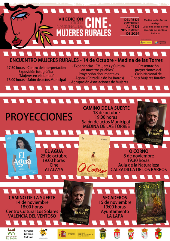 Cinco localidades de la Comarca Río Bodión, sedes del Ciclo de Cine y Mujeres