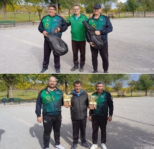 Dos dupletas del Club Tierra de Barros campeones del V Torneo de Petanca Fundación Maimona