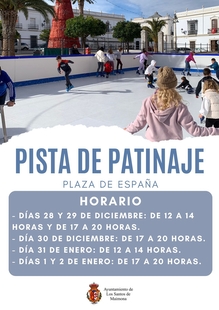 Una pista de patinaje se instalará en la Plaza de España de Los Santos de Maimona con motivo de la Navidad