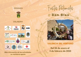 Presentada la programación de las Fiestas Patronales de San Blas 2025 en Valencia del Ventoso