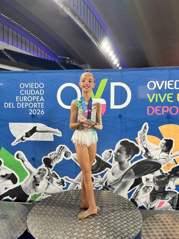 La fontanesa Carmen Suárez consigue medalla de plata en la IX Princess Cup de Gimnasia Rítmica