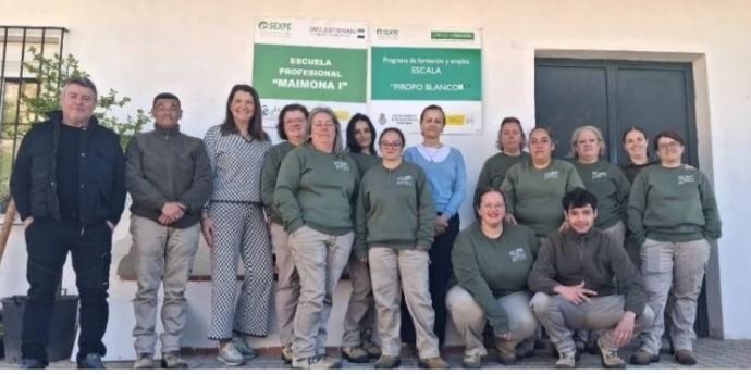 El alumnado del programa Escala `Piropo Blanco II´ finaliza con éxito su primera etapa formativa