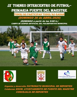 Este domingo se juega el IX Torneo Intercentro de Fútbol para Primaria de Fuente del Maestre