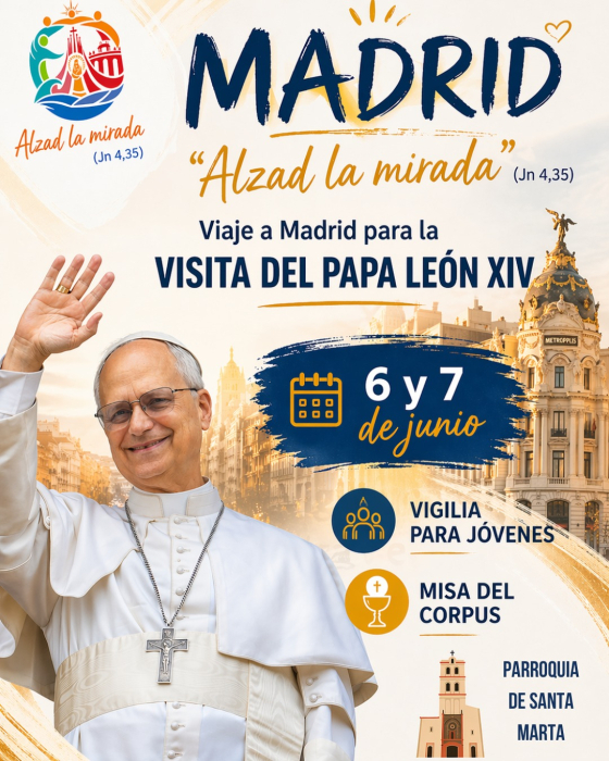 La Parroquia fontanesa participará en dos viajes a Madrid para la visita del Papa León XIV el próximo mes de junio
