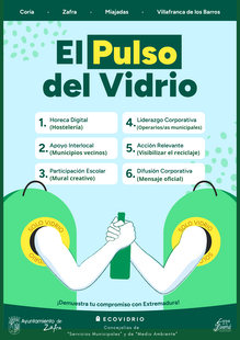 Zafra continúa activa en la campaña `El Pulso del Vidrio´ para impulsar el reciclaje desde la corresponsabilidad