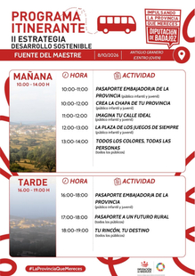 El autobús interactivo `Impulsando la provincia que mereces´ llega este jueves a Fuente del Maestre